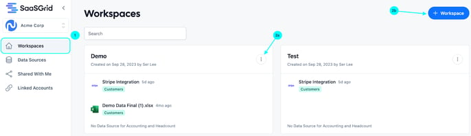 Add multiple Customer Data Sources to one Workspace 1