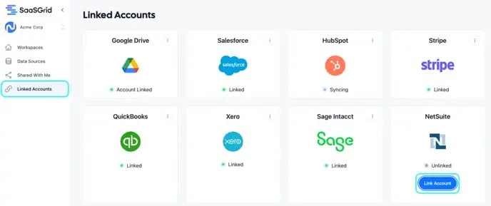 Connect Netsuite to SaaSGrid 5