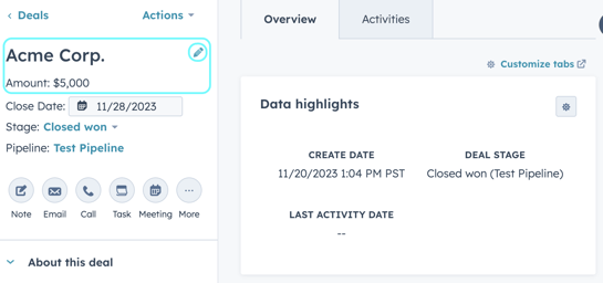 HubSpot Deal Amount 3